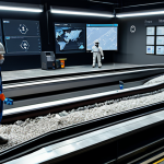 **

"A modern recycling plant interior, showcasing AI-powered robotic arms sorting waste on a conveyor belt, fully clothed technicians monitoring the process on screens, data visualizations overlaid on the scene, safe for work, appropriate content, fully clothed, professional, perfect anatomy, correct proportions, natural pose, high quality, professional photography, modest attire, well-formed hands, proper finger count, natural body proportions."

**