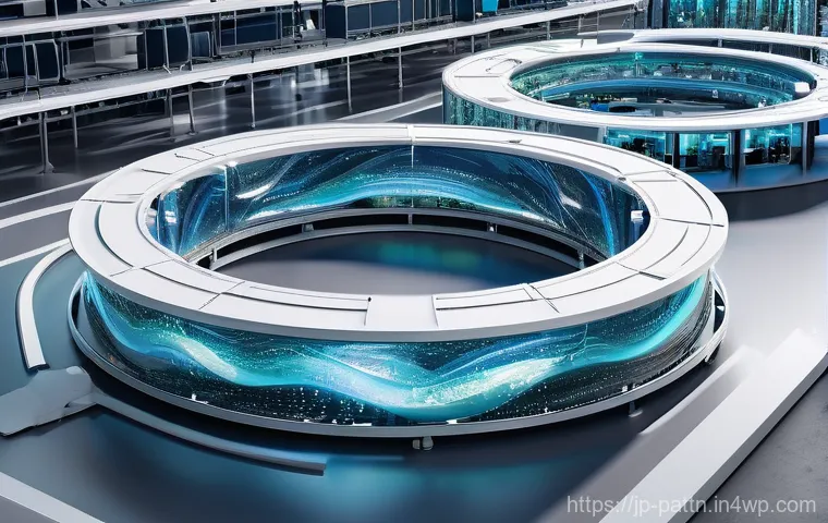 자원순환 경제에서의 공급망 관리 - **Prompt 1: "A futuristic and elegant conceptual illustration of a seamless circular economy in acti...