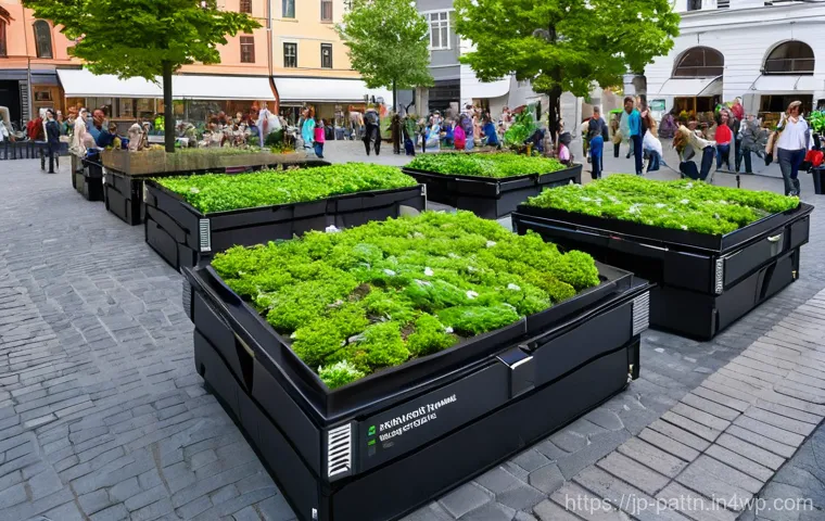 자원순환 경제와 도시 개발 - **Prompt Title:** "Helsinki's Green Nexus: A Future Circular City Center"
    **Image Prompt:** A bu...